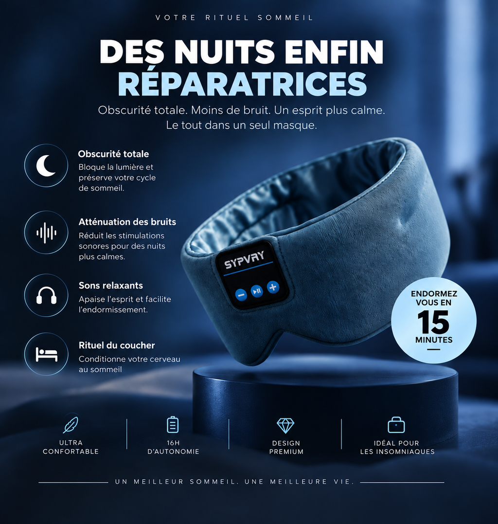 Masque de Sommeil Audio  Sypvry Sleep™