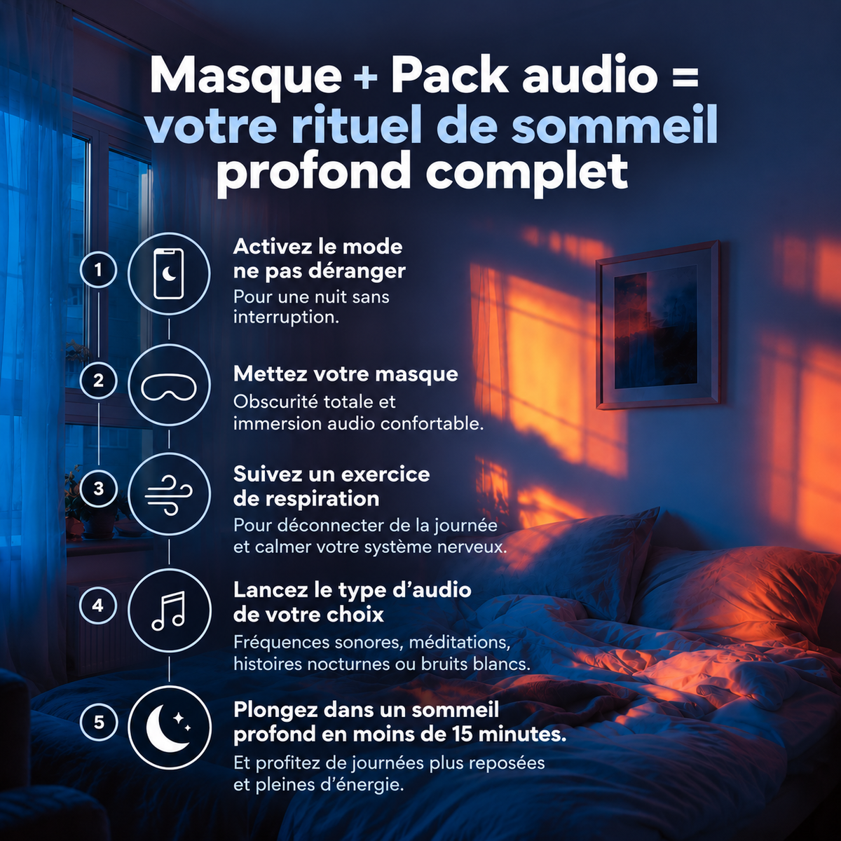 Masque de Sommeil Audio  Sypvry Sleep™
