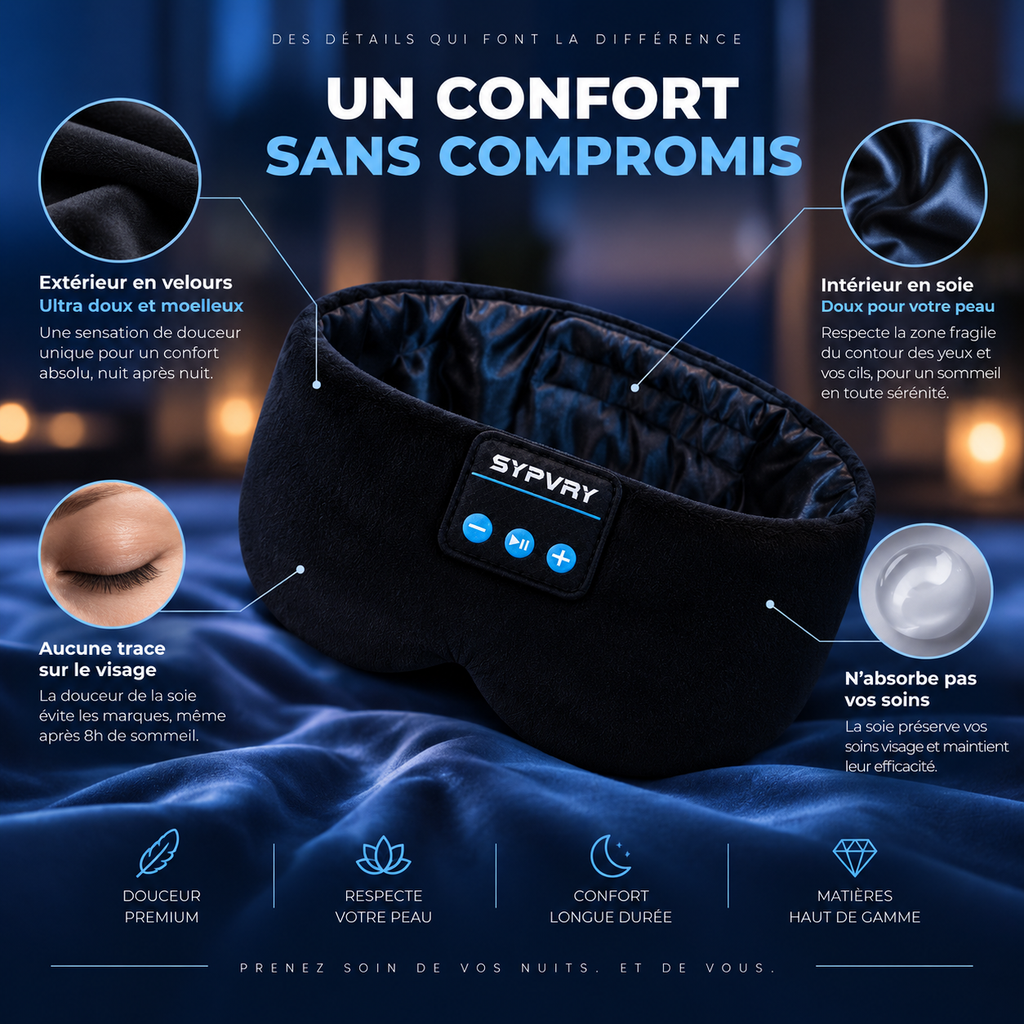 Masque de Sommeil Audio  Sypvry Sleep™